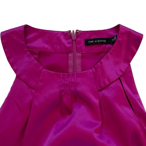 The Limited Silky Purple Rounded Neck Sleeveless Blouse/Tank/Top/Shell, S - Picture 6 of 13
